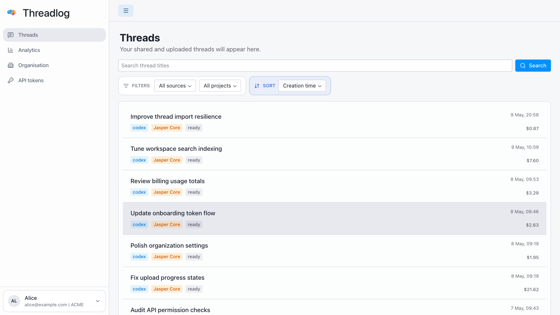 Threadlog